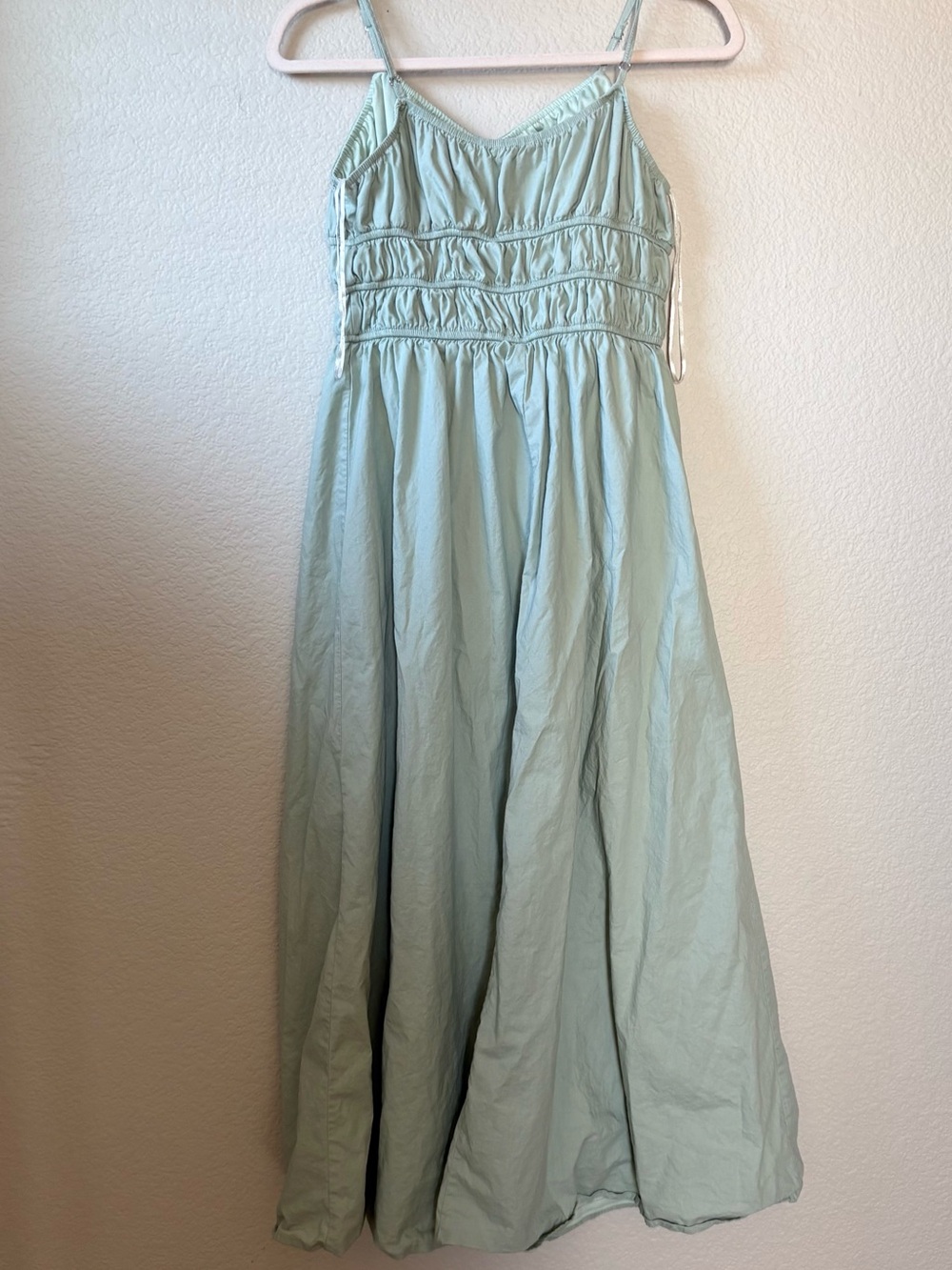 Altar’d State Sage Green Smocked Maxi Dress Size Small Boho Cottagecore - Picture 2 of 8
